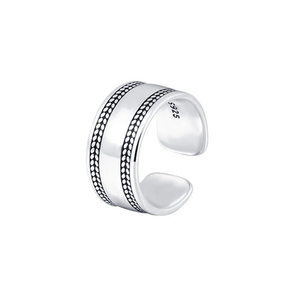 925 Sterling Silver Smooth Surface Simple Rings For Women Wedding Luxury Jewelry Accessories Wholesale Envío Gratis Jewellery