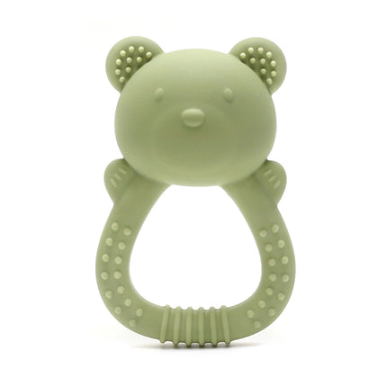 2025 Bear Teether Lion Baby Rattle with Bell Sunflower Silicone Teether 0-1 Year Toy Musical Baby Toy Baby Teether