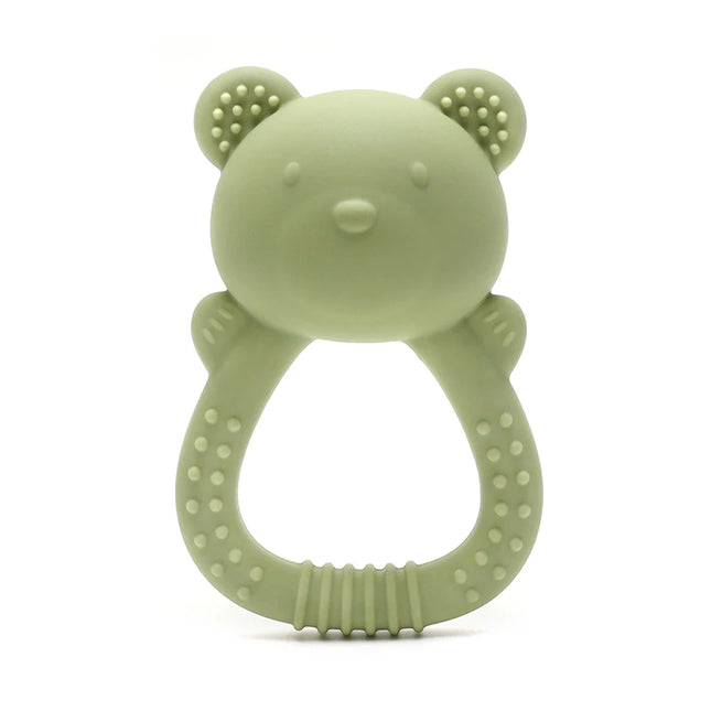 2025 Bear Teether Lion Baby Rattle with Bell Sunflower Silicone Teether 0-1 Year Toy Musical Baby Toy Baby Teether