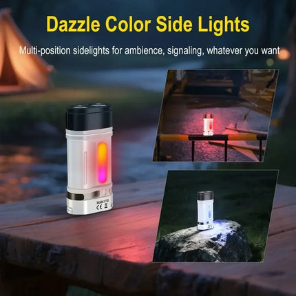 BORUiT U10 EDC LED Flashlight Max.880LM Work Light Magnet Torch with Clip IPX4 Waterproof Camping Pocket Lantern