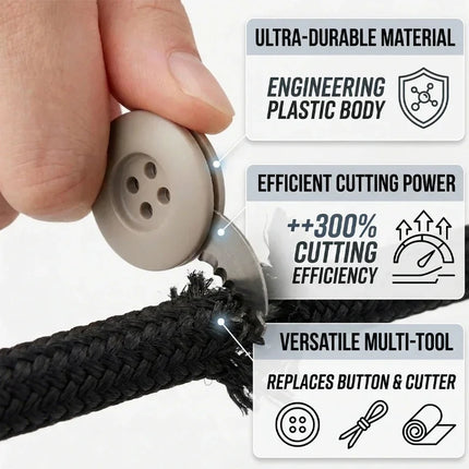 Convenient and durable button shaped foldable portable outdoor knife, concealed outdoor escape knife