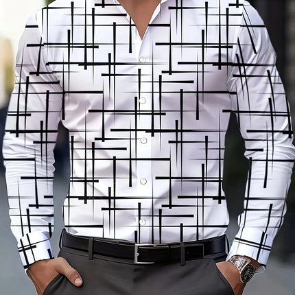 Men's Stylish Red Floral Print Dress Shirt - Casual Long Sleeve Button-Up Design Spring Fashion Shirt Floral Print Shirt