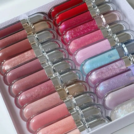 3D Hydra Lipgloss Mirror Lip Glaze Shimmer Moisturizing Pearlescent Color Liquid Lip Gloss Plump Glossy Non Stick Cup Balm