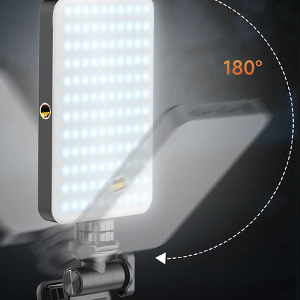 Portable Selfie Light Phone Fill Light 3000mAh Rechargeable Video Photography Light 120 LED 2500K-9000K Dimmable for Live Vlog