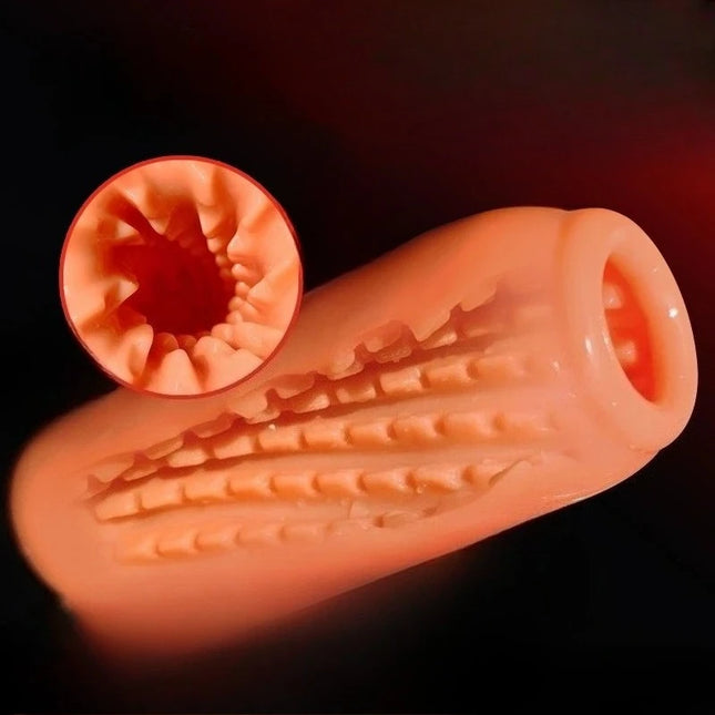 Male Masturbator Cup Manual Silicone Portable Sucking Airplane Cup Soft Vagina Blowjob Pocket Pussy Masturbation Sex Toy For Men / Masturbateur Masculin Manuel Silicone Ventouse Portable Vagin Doux Fellation Poche Chatte Masturbation Jouet Sexuel
