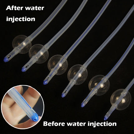 Silicone Urethral Urethra Sounding Dilator Penis Plug,3 Way Silicone Foley Balloon Bladder Catheter, Sex Toys for Men