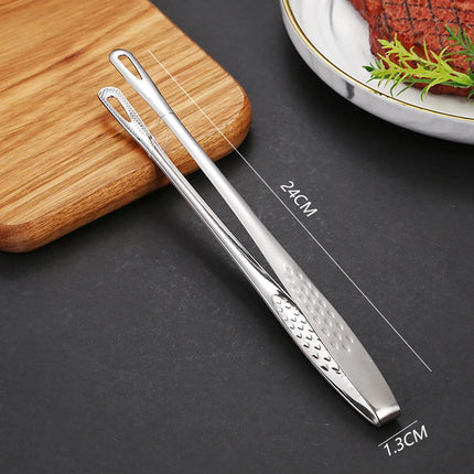 StainlessSteel FoodClipsKitchen Clips Korean Barbecue Tweezers Extended Barbecue Clips Suitable for Home Vegetable/meat Barbecue