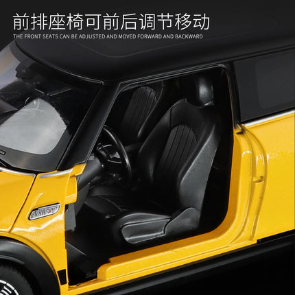 1:18 BMW Mini Cooper S Alloy Metal Diecast Model Car Home Trendy Ornaments & Computer Desktop Decoration High Simulation Vehicle