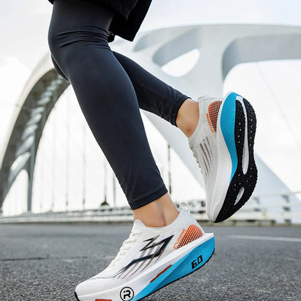 Sports Running Shoes Marathon Men Carbon Board Breathable Lightweight Women Comfortable Athletic Casual Sneakers Outdoor New