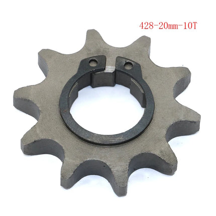 Front Engine 428# 10T 11T 12T 13T 14T 15T 16T 17T 18T 19T Teeth 17mm 20mm Chain Sprocket With Retainer Plate Locker