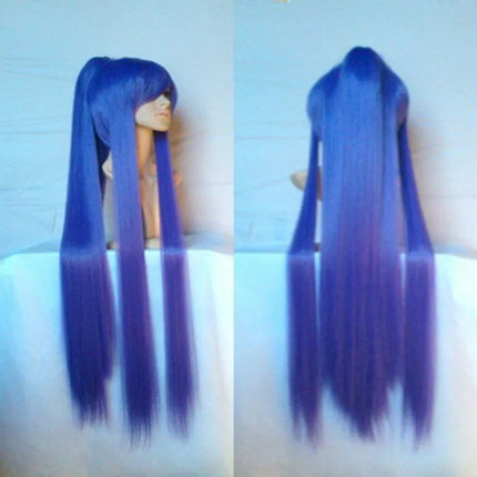 HAIRJOY  Synthetic Hair Cosplay Wigs Long Ponytail Black Purple  Red Grey Wig High Temperature Fiber