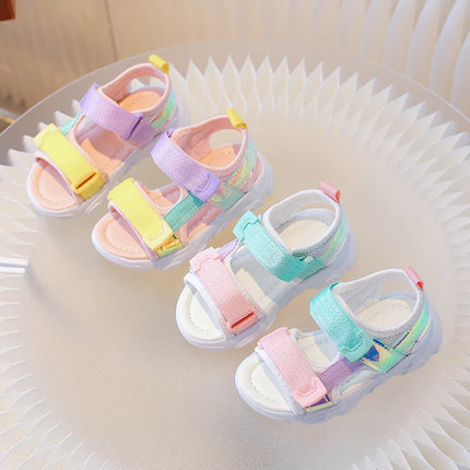 Children's Sandals 2025 New Summer Fashion Soft Bottom Princess Versatile Children's Shoes Little Girls Beach Shoes Girls' Shoes