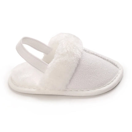 Newborn to 18 Months Children's Woolen Cotton Slippers Soft Soled Warm Baby Casual Shoes Cozy Footwear for Infants