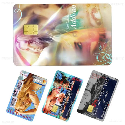 Trendy Pop Singer Addison Rae 'Diet Pepsi' New Muisc Album Anime Young Debit Card Sticker Film Case Front Tape Small Big Chip