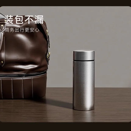 Pure Titanium Insulated Cup Men And Women'S Water Cup Portable Tea Cup Tea Water Separation Titanium Cup Cold Insulation Bottle