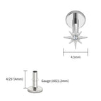 Tit 1.2x4x4.5mm / Earrings / Ears|Star