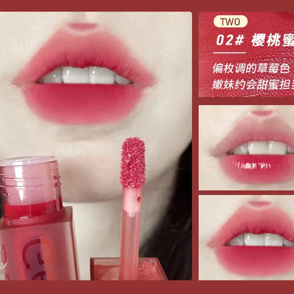 Gege Bear Velvet Lip Glaze Soft Mist Matte Long-Lasting Non-Fading Lipstick for Autumn And Winter