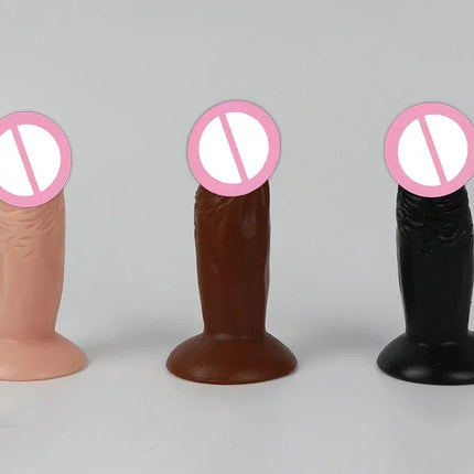 Mini Soft Dildos Small Artificial Sucker Cup Penis Vagina Anal Plug Sex Toys For adult Masturbator Prostate Stimulator Sex Toys