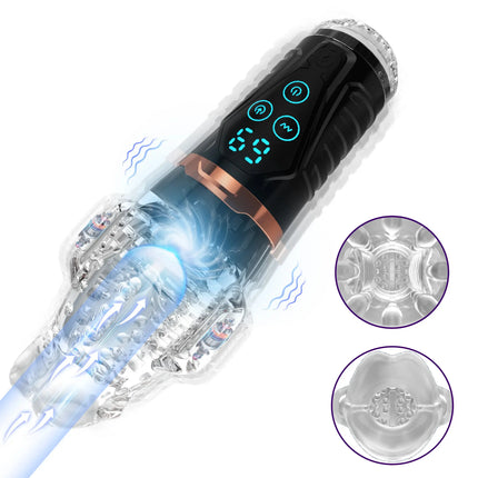 Automatic Vibrating Sucking Masturbator for Men Blowjob Sex Machine Male Masturbators Cup with 9 Suction Modes & 9 Vibrations