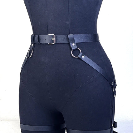 Sexy Chest Harness Leather Lingerie Erotic Body Harness Women Mature Suspenders Garter Belt Bdsm Harness Fetish Underwear Bondag
