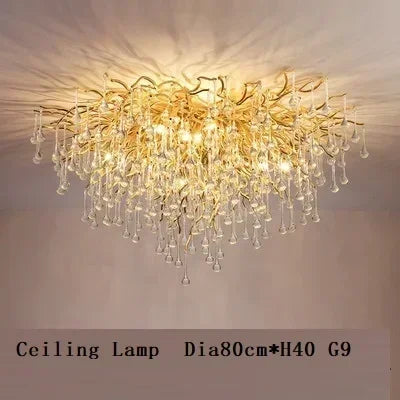 Luxury Crystal led Ceiling Lights Chandeliers Home Hanging Pendant Lamp Living Dining Room Bedroom Lustre Lampara techo