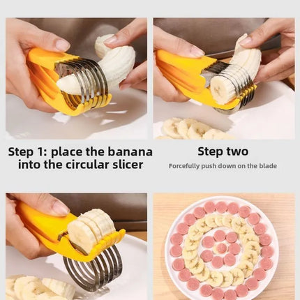 Slicer banana ham fruit ultra-thin manual creative multi-functional cutter melon cutting artifact kitchen special tool