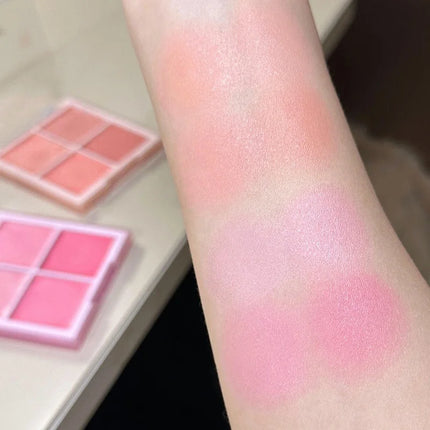 Multi-Purpose Creamy Blush Waterproof Moisturizing Highlighter Mud Cream Cheek Eyes Watery Peach Rouge Contour Tint Cosmetics