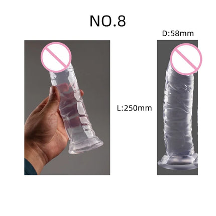 Dildo Jelly Oversized Sex Toy For Women Artificial Female Anus Dildos Gay Masturbation G-spot Orgasm Simulated Penis Erotic Shop