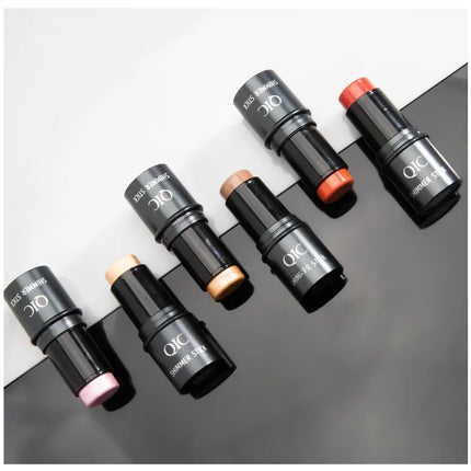 QIC Multi-Functional Contour Stick - Highlighter, Blush & Concealer, Create 3D Facial Contours Cream Makeup Beginner-Friendly