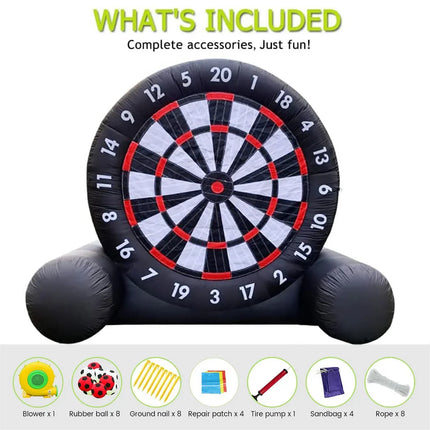 2m/3m/4m Foot Dart Inflatable Football Dart Board With Sticky Soccer Balls Foot Kicking Ball Sports Target Games Kick Darts