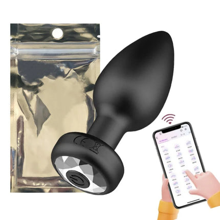 Anal Plug Vibrator 9 Speeds Butt Plug Anus Prostate Vibrating Massager APP Remote Control Female Masturbator Sex Toys for Women