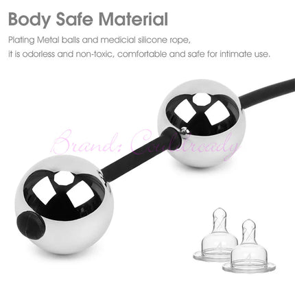 Metal Geisha Balls Vaginal Egg Kegel Ben Wa Ball Anal Beads Vagina Tighten Exercise Anal Plug Sex Toy for Women Sexshop