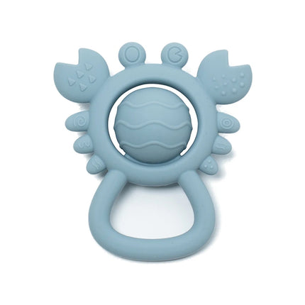 Baby Silicone Teether Rattle Toys BPA Free Palm Design Chewing Toy for Infants Newborn Gifts Easy to Grip Babies Teething Toys