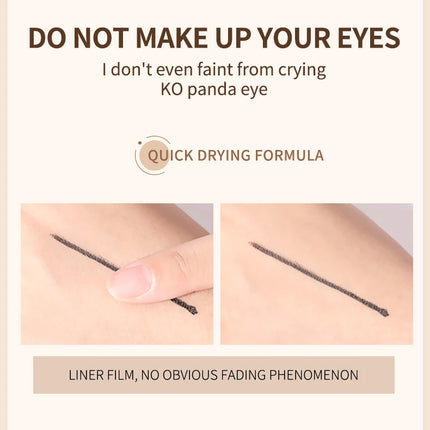 O'CHEAL Eyeliner Stamp Black Liquid Eyeliner Pen Waterproof Fast Dry Dual Head Eye Liner Pencil Make-up for Women Cosmetics Tool