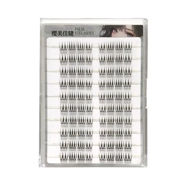U Shape Glue-free False Eyelashes Large-capacity Korean-style Transparent Single Cluster Eyelash Extension Daily Makeup Lashes