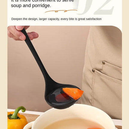 1/10PCS Food-Grade Silicone Kitchen Tools Set, Heat-Resistant Slotted Spoon for Non-Stick Cookware & Hot Pot, Multi-Use Strainer