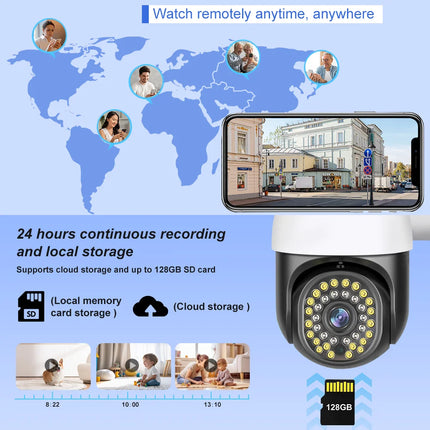 Tuya Smart 10X Zoom Wifi PTZ Camera Outdoor Home Security Video Surveillance 5MP Wireless IP Cameras AI Automatic Human Tracking