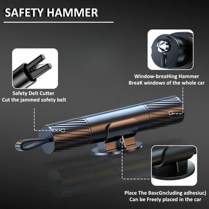 Car Window Glass Breaker Hammer Seatbelt Cutter Emergency Tungsten Steel Tip Tool for Auto Rescue Safe Hammer Break Hammer