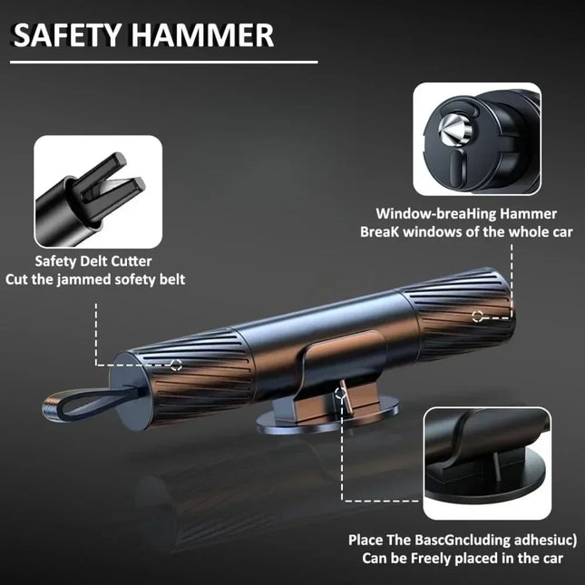 Car Window Glass Breaker Hammer Seatbelt Cutter Emergency Tungsten Steel Tip Tool for Auto Rescue Safe Hammer Break Hammer