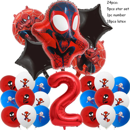 Spidey And His Amazing Friends Happy Birthday Party Decorations SpiderMan Theme Balloons Supplies Tablecloth Tableware Kids Gift