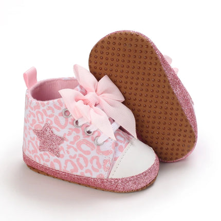 Spring and Autumn Pink Series Hot Selling Children's Shoes Baby Shoes Soft soled Anti slip Baby Shoes Newborn Baby Step Shoes