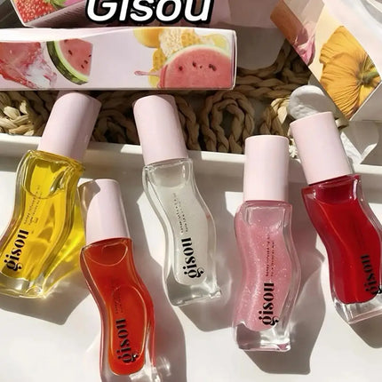 Water Light Honey Essence Lip Oil Long Lasting Moisturizing Fruity Shimmer Jelly Reduce Lip Lines Liquid Lipstick Gloss Makeup