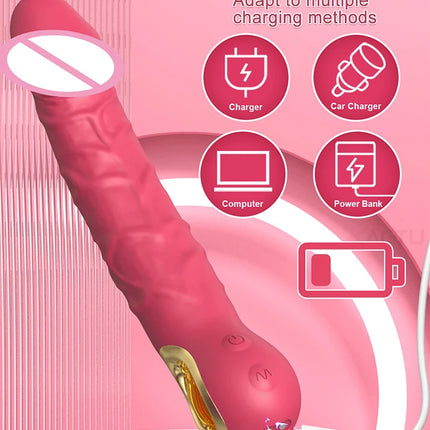 10 Vibrations Realistic Vibrator for Women Female G Spot Dildo Sex Toys Silicone Dildos Finger Vibrators Adult Products 18+