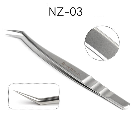 Anti-Static Tweezers Eyelash Extension Professional High Precision Volume Tweezer Stainless Steel Tweezers Antislip Makeup Tool