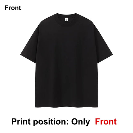Custom T-Shirt Personalized Logo Photo Text Image Brand Print 100% Cotton Solid 5XL Team Workwear Men Women DIY Your Design Tees