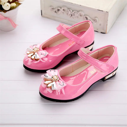 Girls Shoes 2021 Newly Arrived Infant Kids Baby Girls Crystal Bling Bowknot Single Princess Shoes Sandals Girls Sandals Shoe Red