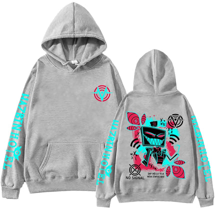 2026 Hazbin Hotel Vox Print Hoodie Man Woman Harajuku Pullover Tops Fashion Sweatshirt