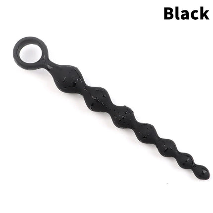 7 Balls Silicone Beads Soft Anal Plug G-Spot Stimulating Butt Plug Anal Stimulation Pull Bead Dildo Deep Anal Sex Toy