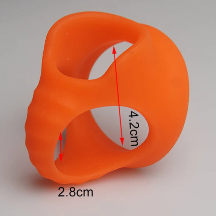 Dick Erection Penis Cock Ring,Ejaculation Delay Cockring Men,Ball Stretcher Ballstretcher,Chastity Cage,BDSM Scrotum Testicle