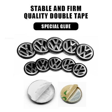 11mm 14mm Car Logo Key Epoxy Sticker Remote Key Badges Emblem Auto Accessory For Volkswagen Lamando Magotan Golf Polo MK6 Passat